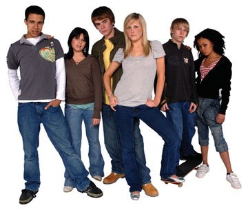 Teenage students